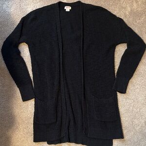 Mossimo Supply Co. Black Open-Front Cardigan